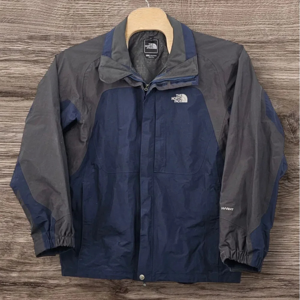 The North Face Hyvent Jacket Size XL Blue‎ Grey Two Tone Heavy Gorpcore No Liner